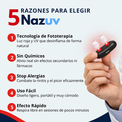 NAZUV Terapia Nasal de Luz Roja